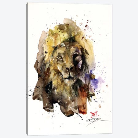 Lion Canvas Print #DCR99} by Dean Crouser Canvas Artwork