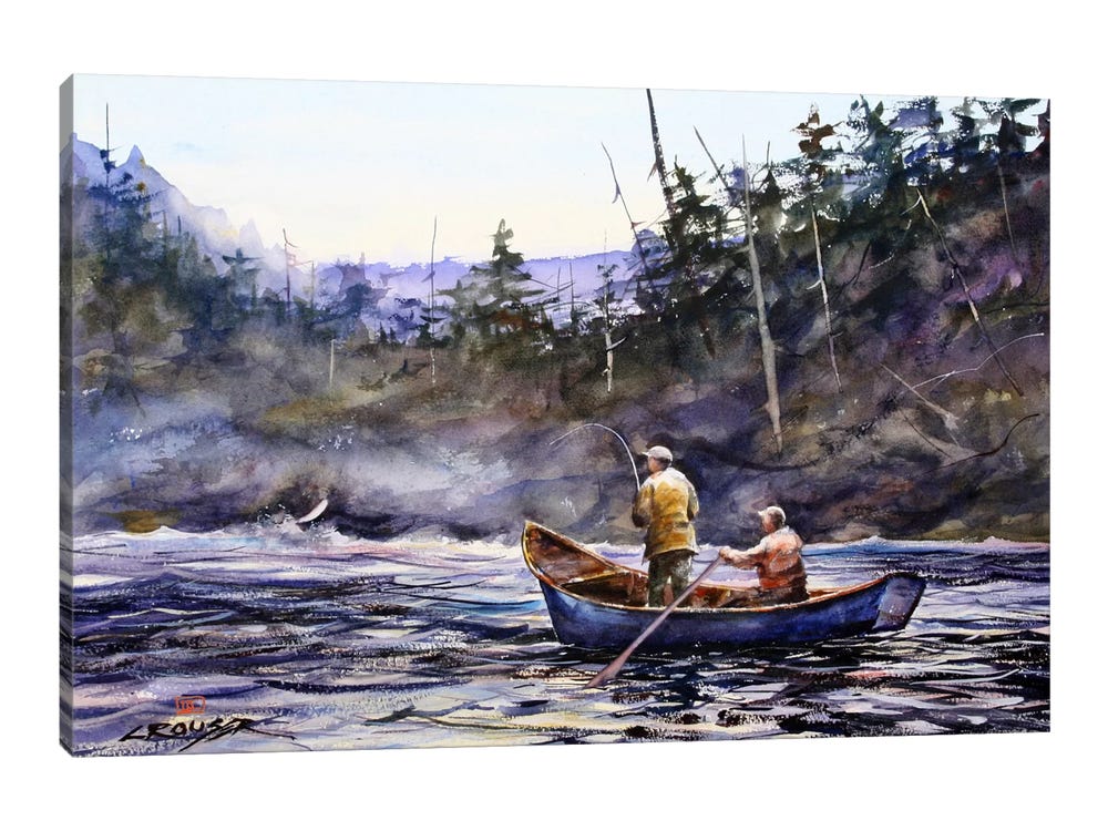 In the Boat Canvas Art by Dean Crouser