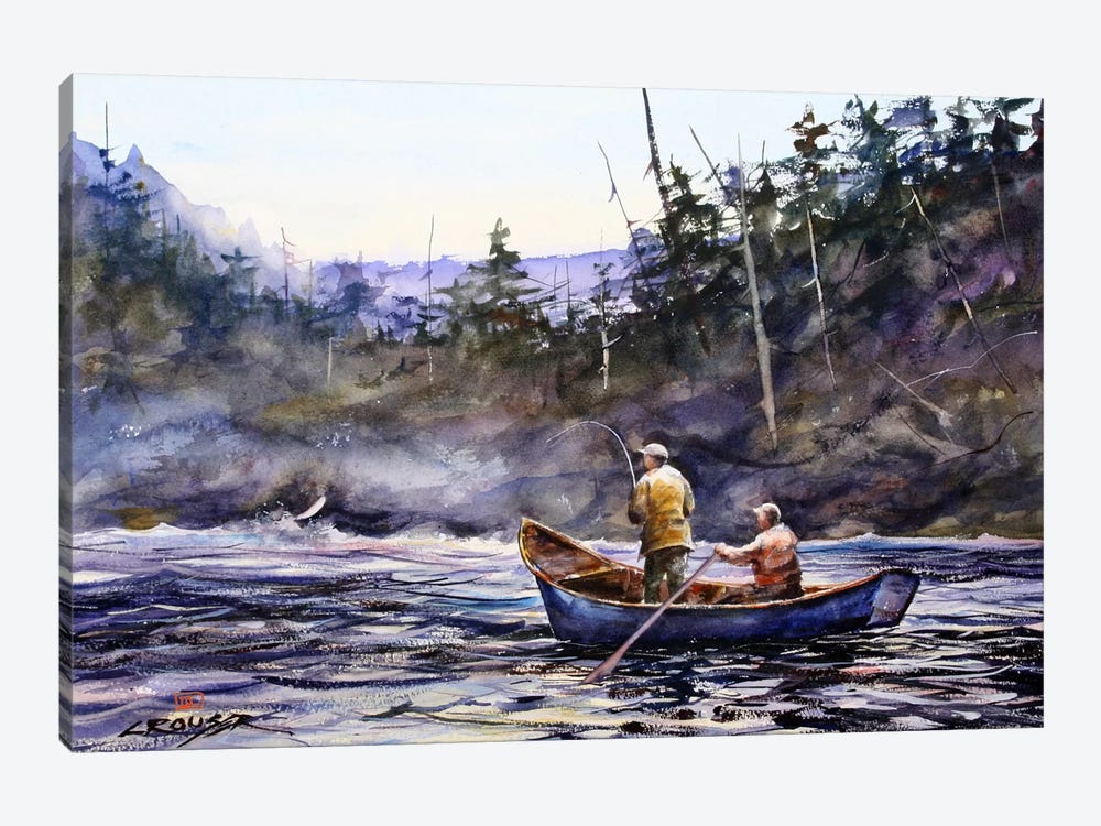 In the Boat by Dean Crouser 1-piece Canvas Art