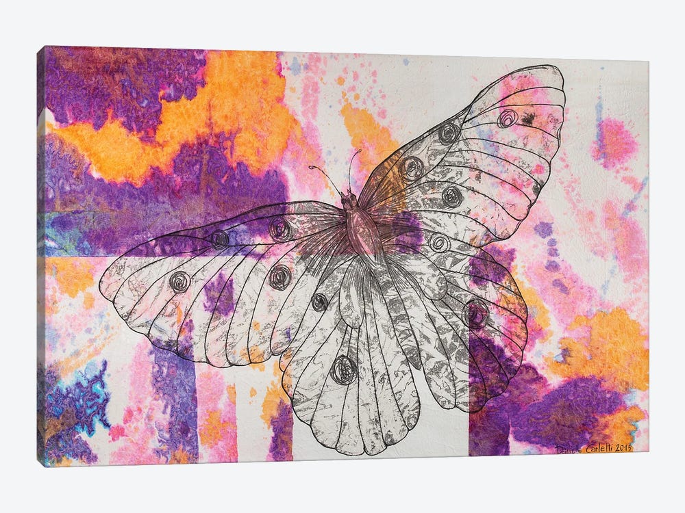 Butterfly The Flight by Daniela Carletti 1-piece Canvas Print