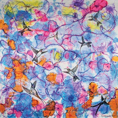 Dance Of The Humming Birds by Daniela Carletti canvas print