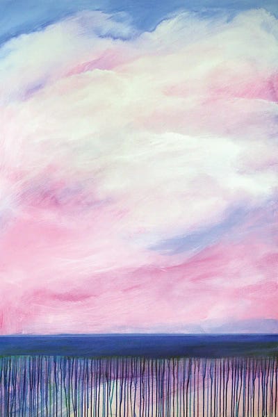 Big Pink Cloud by Daniela Carletti framed canvas print