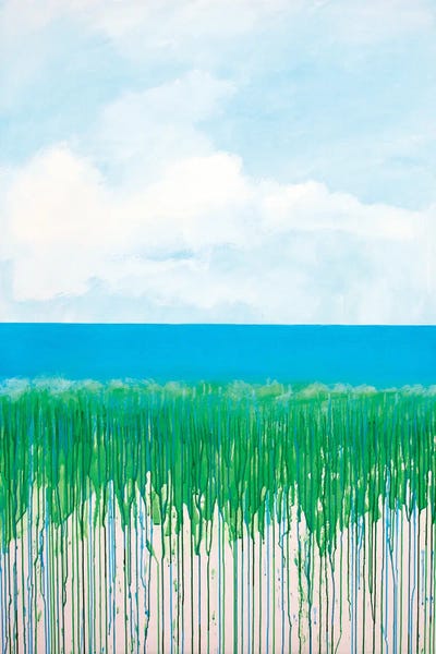 Beach I by Daniela Carletti framed canvas print