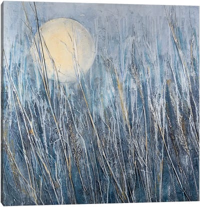 Breath Of The Earth Winter Sun Canvas Art Print - Grass Art