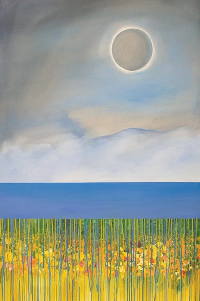 Eclipse I by Daniela Carletti framed canvas print