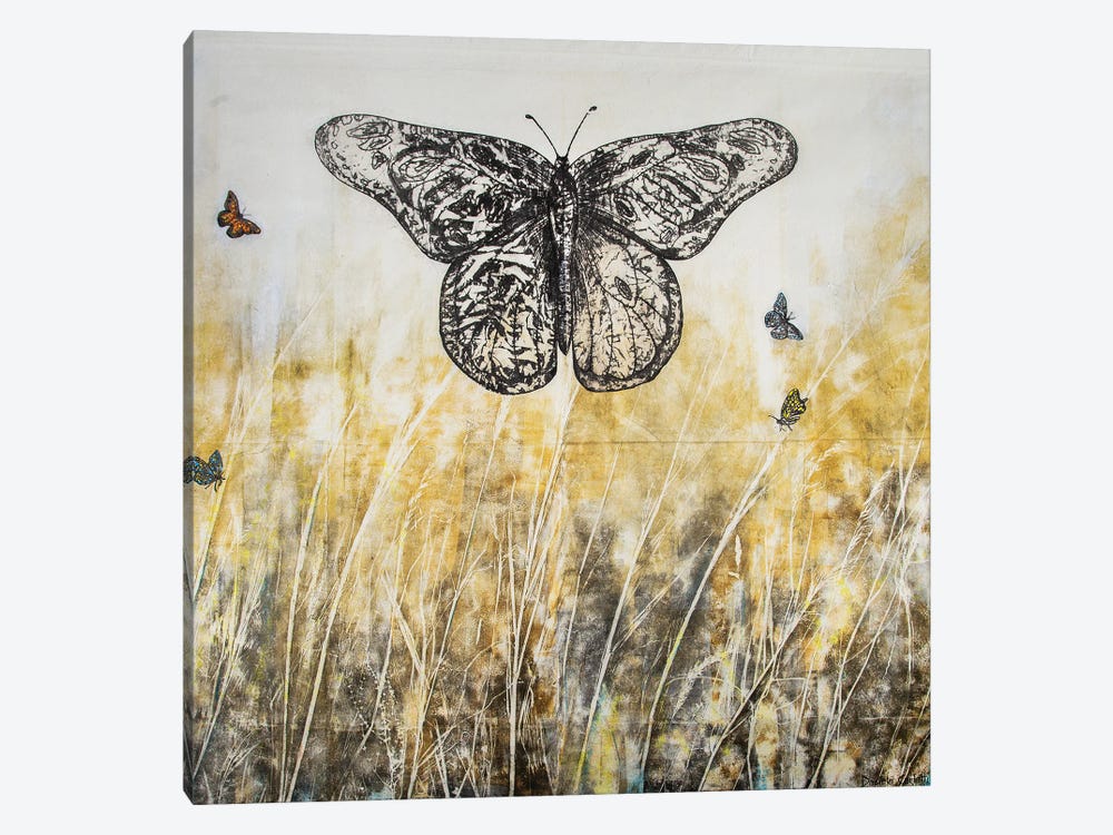 Butterflies Migration II by Daniela Carletti 1-piece Canvas Artwork