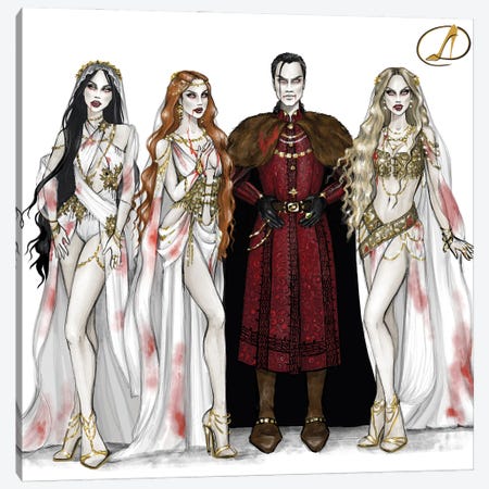 Dracula Canvas Print #DCV12} by Danilo Cerovic Canvas Wall Art