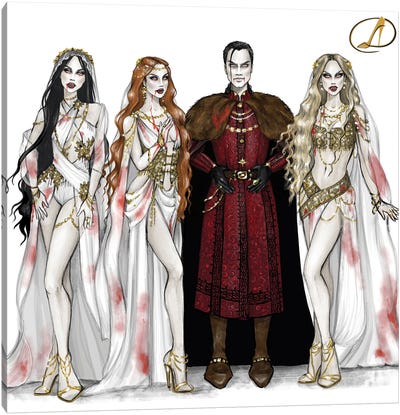 Dracula Canvas Art Print - Danilo Cerovic