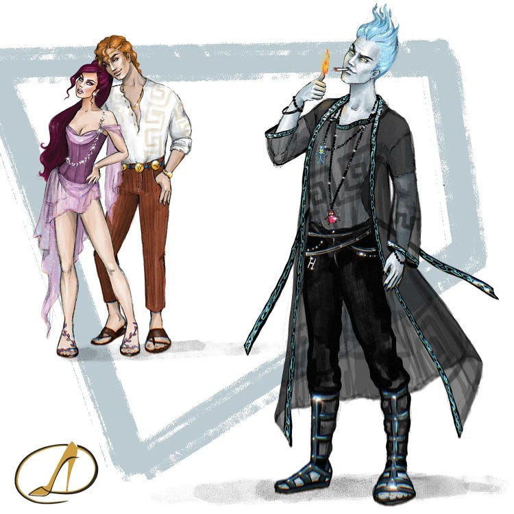 Hades, Hercules And Meg