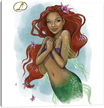 Little Mermaid Canvas Art Print - Danilo Cerovic