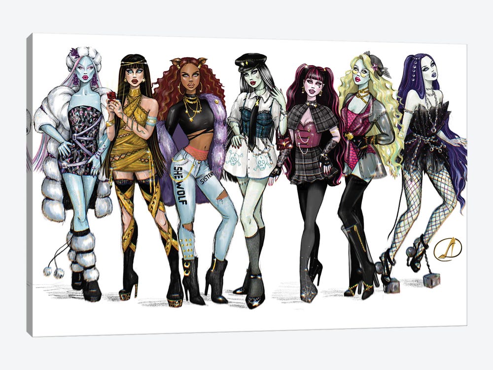 Monster High by Danilo Cerovic 1-piece Canvas Wall Art