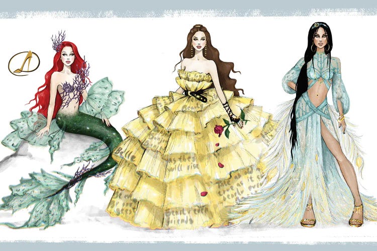 Ariel, Belle, Jasmine