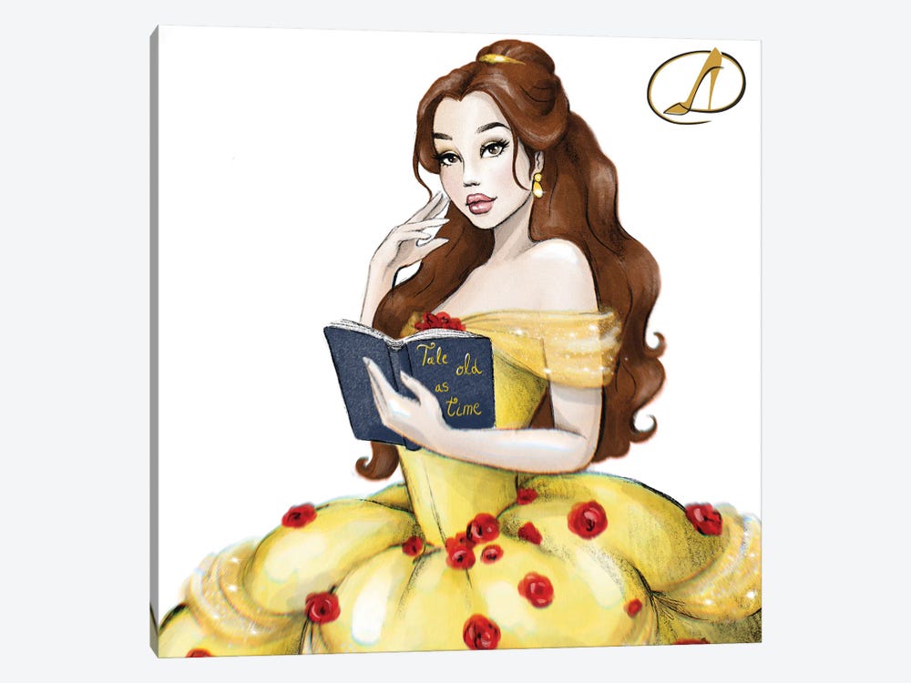 Belle With A Book by Danilo Cerovic 1-piece Canvas Artwork