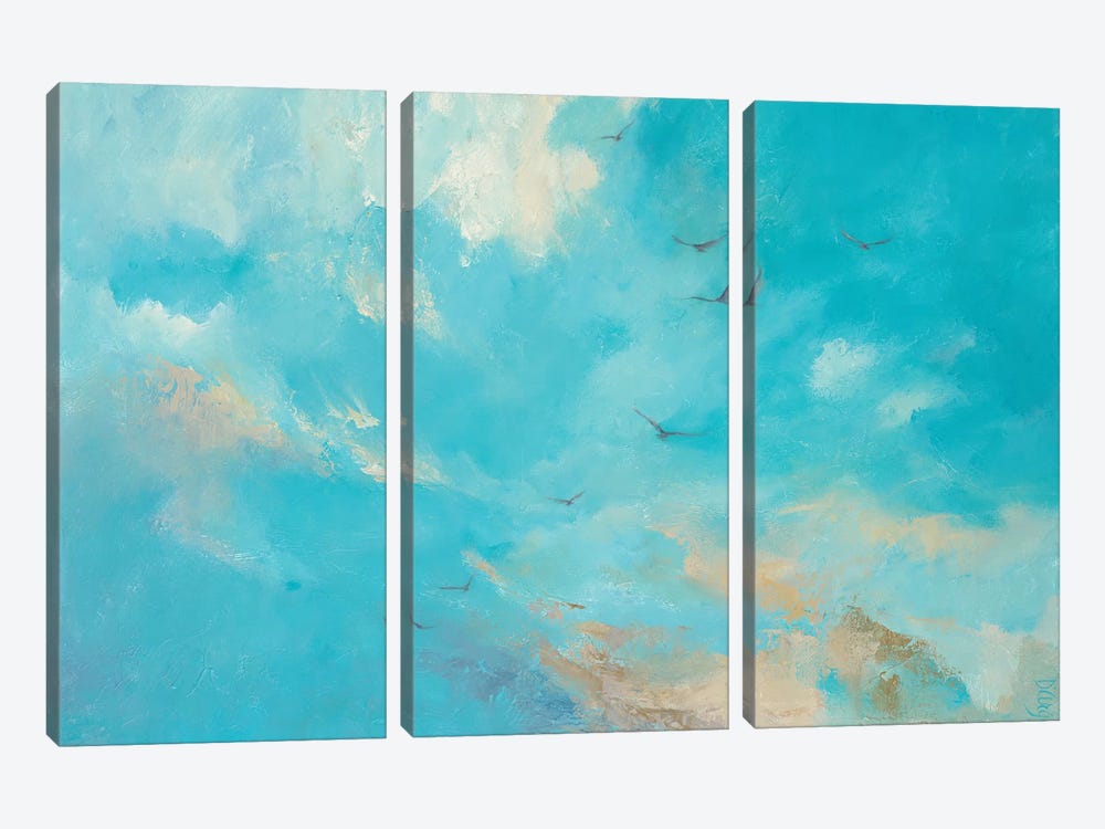 I'll Fly Away by Dina DArgo 3-piece Canvas Print