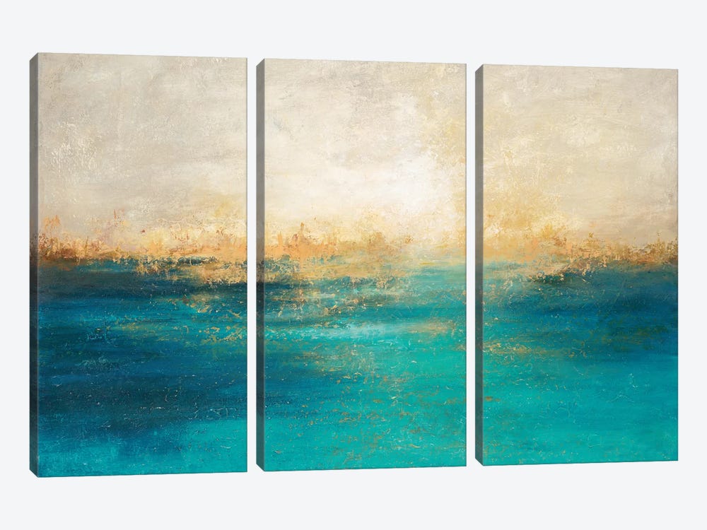 Coastline II by Dina DArgo 3-piece Canvas Art Print