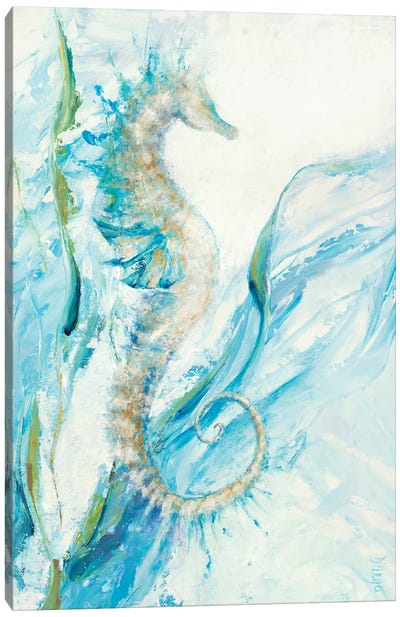New Seahorse Canvas Art Print - Seahorse Art
