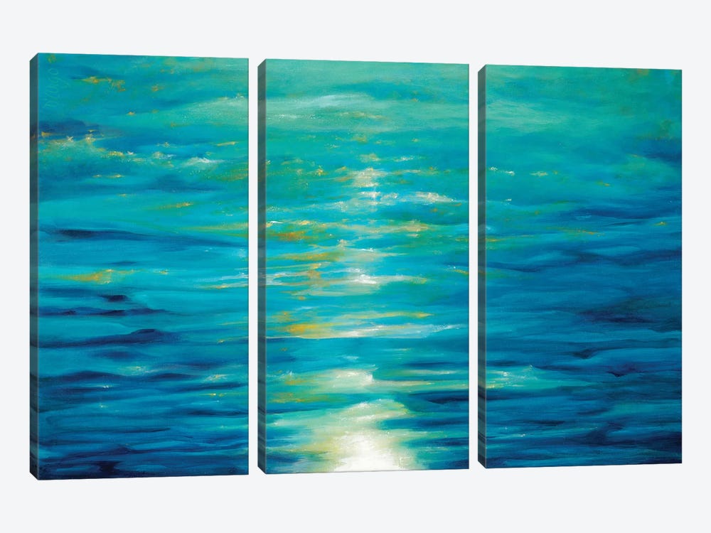 Deep Blue by Dina DArgo 3-piece Canvas Artwork