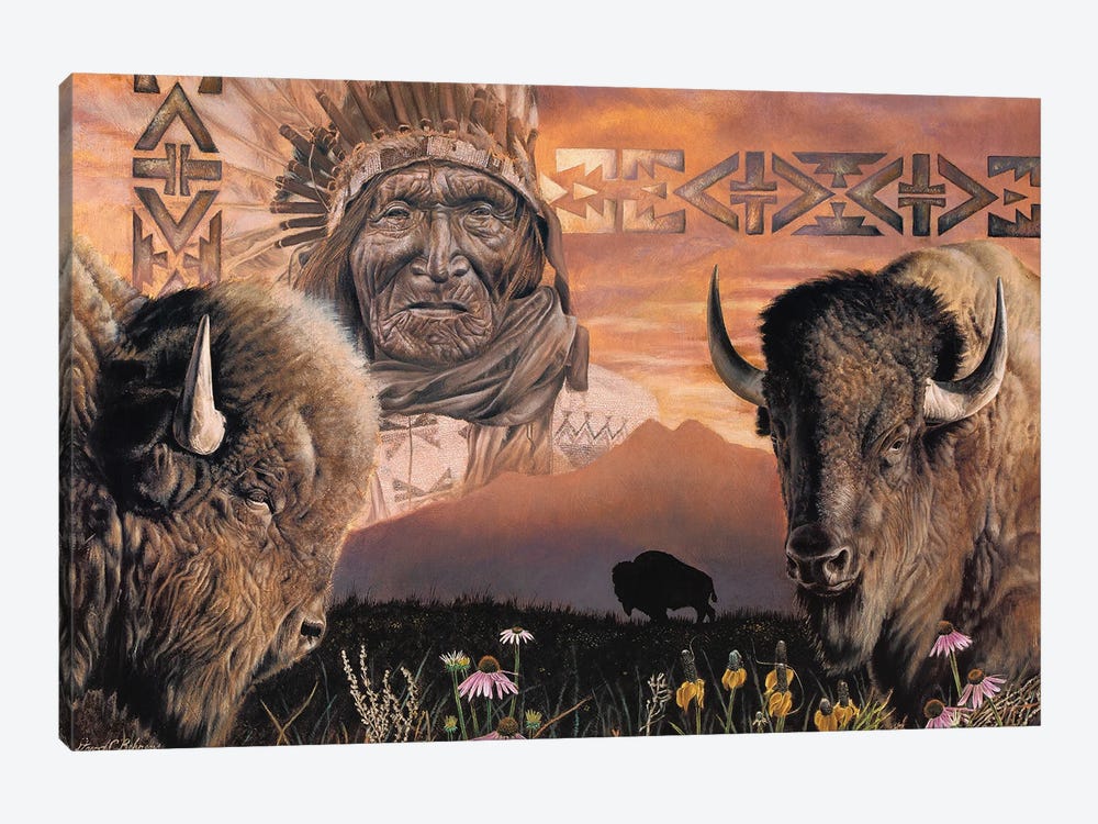 Keeper Of The Plains by David Behrens 1-piece Canvas Artwork