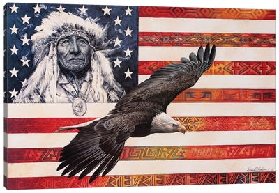 Spirit Of America Canvas Art Print - Eagle Art