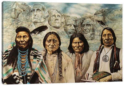 Original Founding Fathers Canvas Art Print - David Behrens