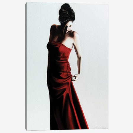 Red Dress Canvas Print #DDC15} by Drew Darcy Art Print