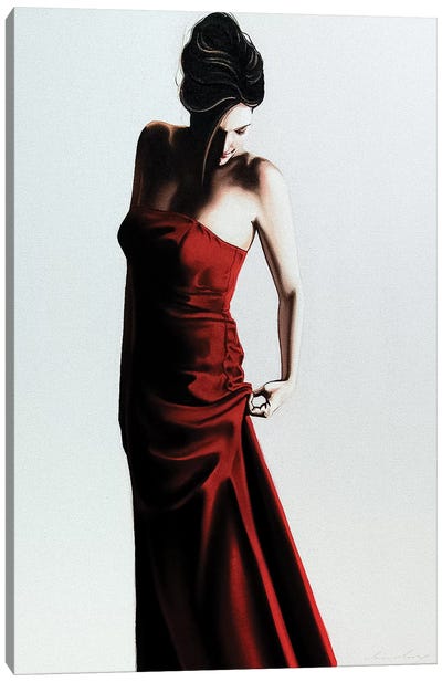 Red Dress Canvas Art Print - Drew Darcy