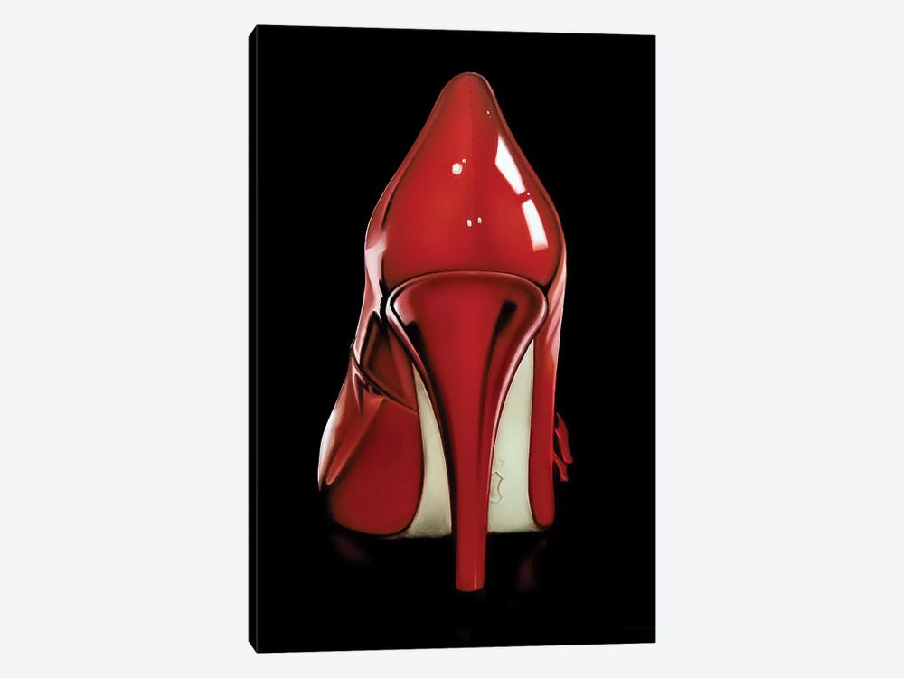 Red Heel by Drew Darcy 1-piece Canvas Art