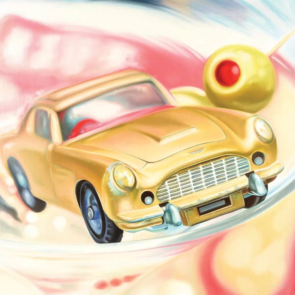 Preppy Pop Art: Aston Martini by Drew Darcy
