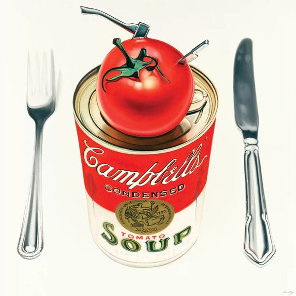 Pop Art Kitchen: Warhol With Knife, And The Axe In The Kitchen by Drew Darcy