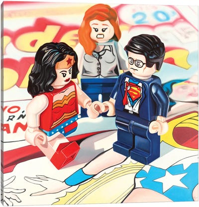 Its Complicated Canvas Art Print - Superhero Art