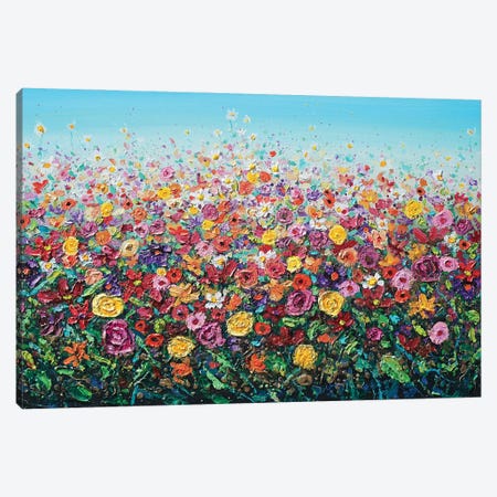 Bloom Of Flowers Canvas Print #DDG11} by Amanda Dagg Canvas Wall Art