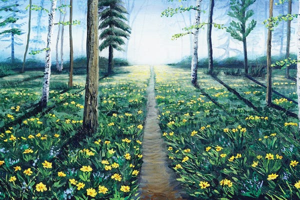 Amanda Dagg: Path Through The Balsamroot by Amanda Dagg