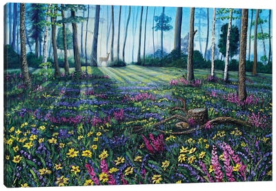 Heartbeat Of The Forest Canvas Art Print - Wildflowers