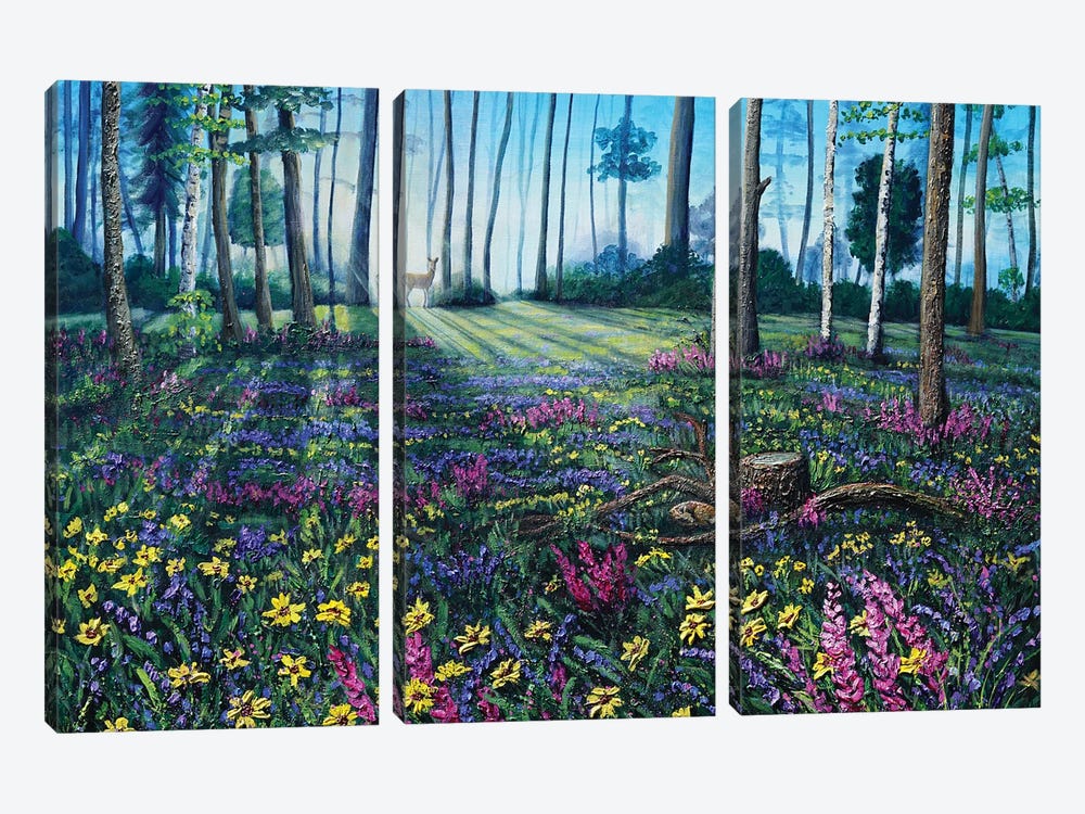 Heartbeat Of The Forest by Amanda Dagg 3-piece Canvas Art Print
