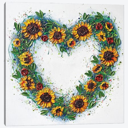 May Your Heart Bloom With Love Canvas Print #DDG21} by Amanda Dagg Art Print