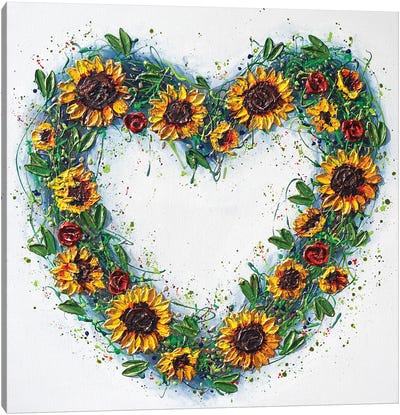 May Your Heart Bloom With Love Canvas Art Print - Amanda Dagg