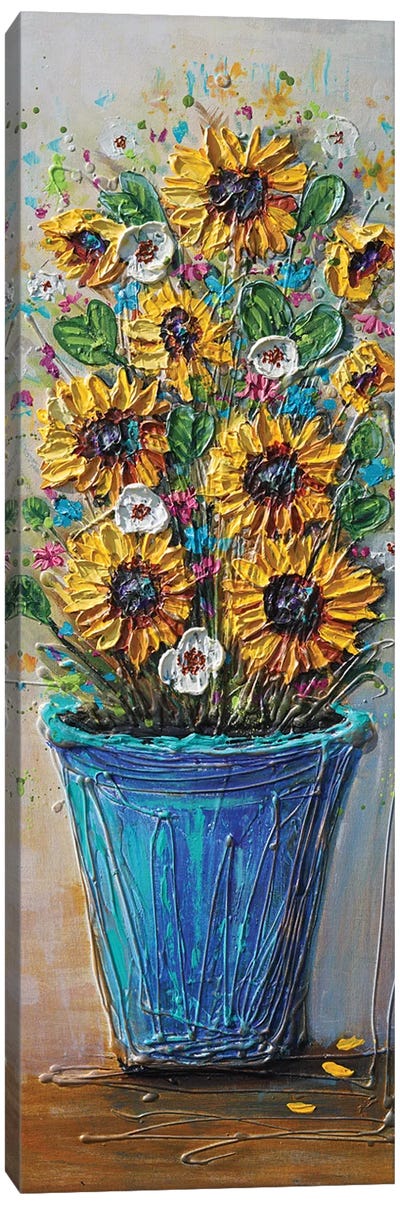 Forever Summer Flowers Canvas Art Print - Amanda Dagg