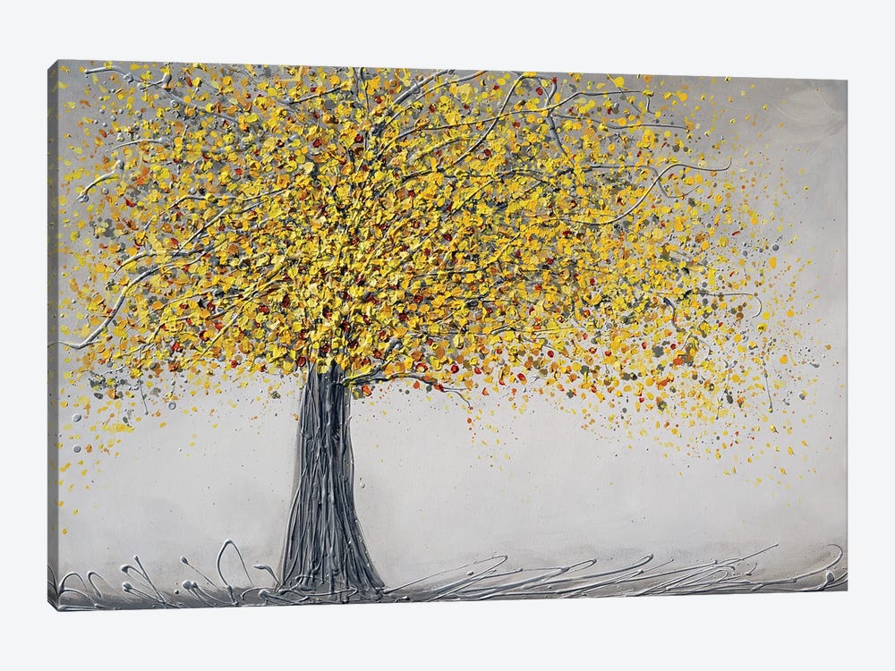 Happy Yellow Tree by Amanda Dagg 1-piece Canvas Wall Art