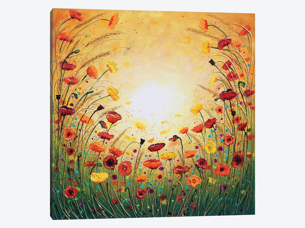Sunshine Joyous Flowers by Amanda Dagg 1-piece Art Print