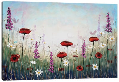 Garden Of Flowers Canvas Art Print - Wildflowers