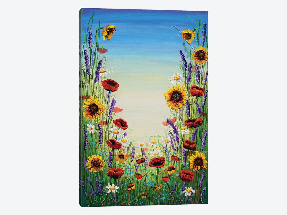 Symphony Of Wildflowers by Amanda Dagg 1-piece Canvas Art Print
