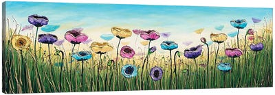 Elegant Flowers Canvas Art Print - Wildflowers