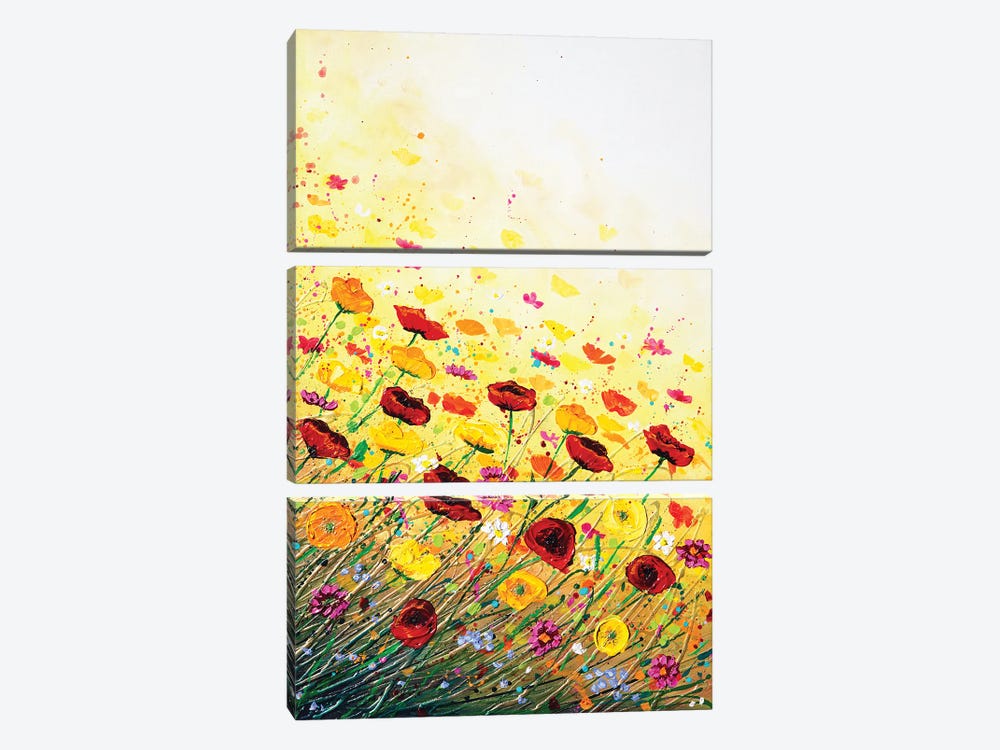 A Bloom Of Happiness Right by Amanda Dagg 3-piece Canvas Artwork