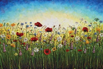 Summer Explosion Of Wildflowers by Amanda Dagg canvas print
