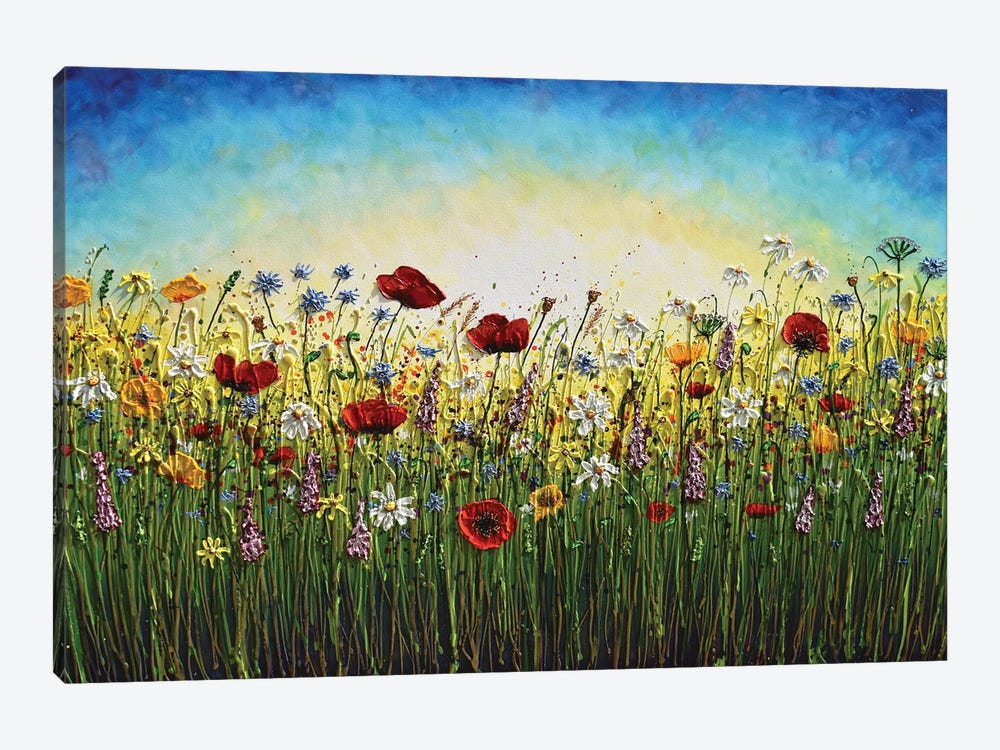 Summer Explosion Of Wildflowers by Amanda Dagg 1-piece Canvas Art