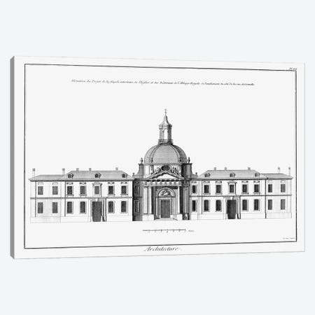 Architectural Elevation I Canvas Print #DDI8} by Denis Diderot Canvas Art Print
