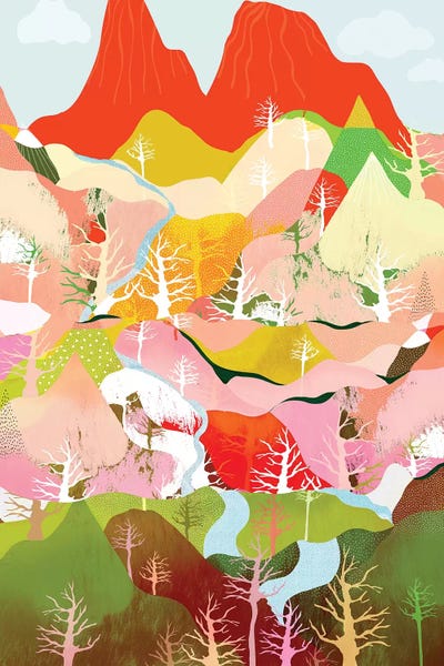 Flow by Danse De Lune framed canvas print