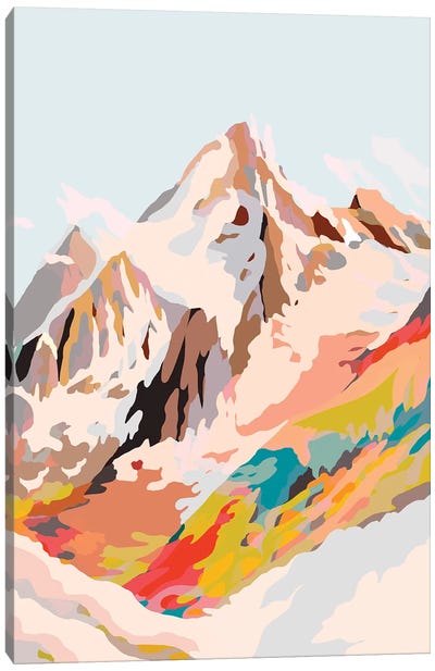 Glass Mountains Canvas Art Print - Patchwork Landscapes