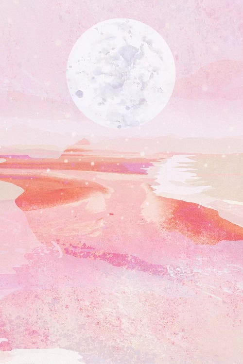 Pink Moonrise by Danse De Lune wall art