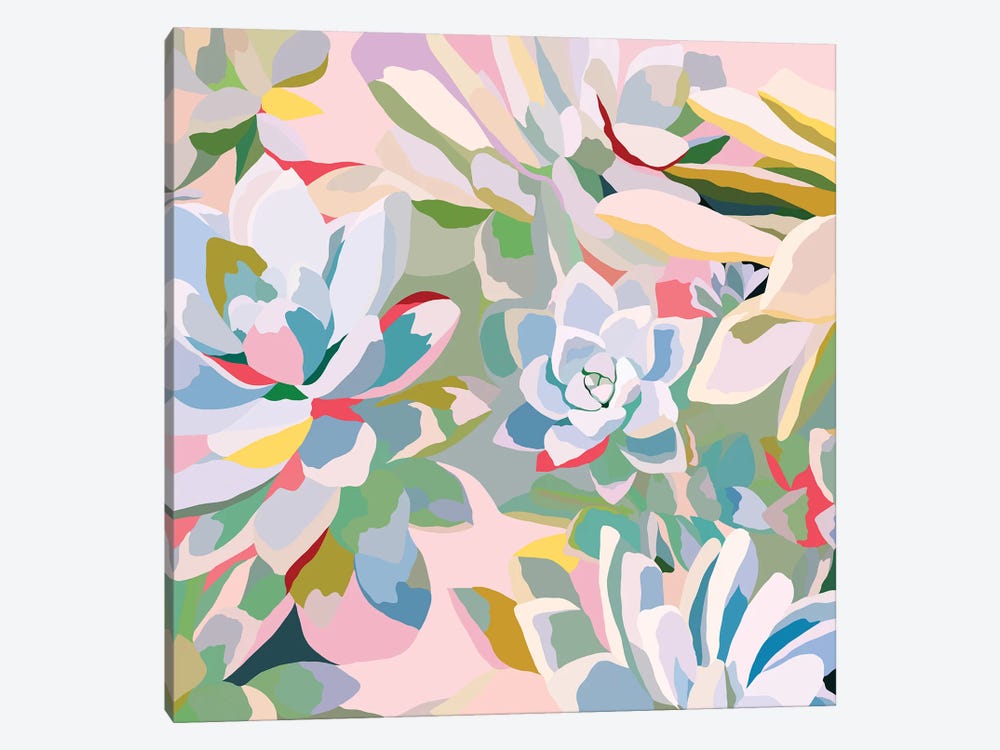 Summer Succulents by Danse De Lune 1-piece Canvas Artwork